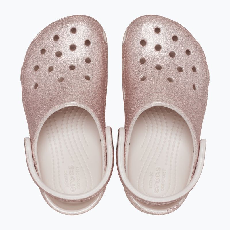 Παιδικές παντόφλες Crocs Classic Glitter Clog Toddler quartz glitter 12