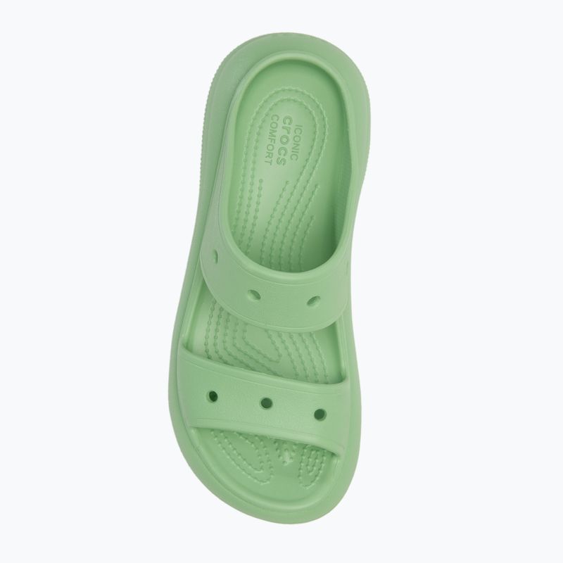 Γυναικείες παντόφλες Crocs Classic Crush Sandal fair green 5