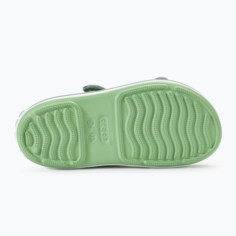 Crocs Crocband Cruiser Παιδικά σανδάλια ανοιχτό πράσινο/σκονισμένο πράσινο 4