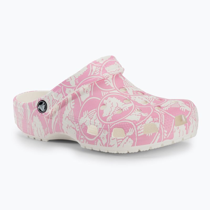 Παντόφλες Crocs Classic Duke Print Clog pink tweed