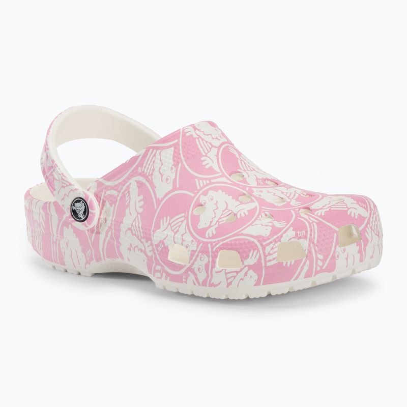 Παντόφλες Crocs Classic Duke Print Clog pink tweed 2