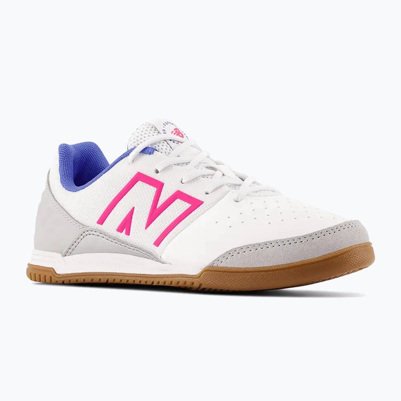 New Balance Audazo V6 Command IN παιδικά ποδοσφαιρικά παπούτσια λευκό 10