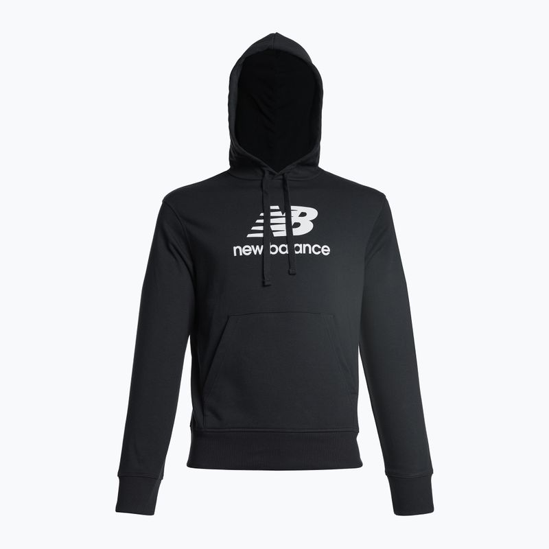 Ανδρικό φούτερ προπόνησης New Balance Essentials Stacked Logo French Terry Hoodie μαύρο MT31537BK 9