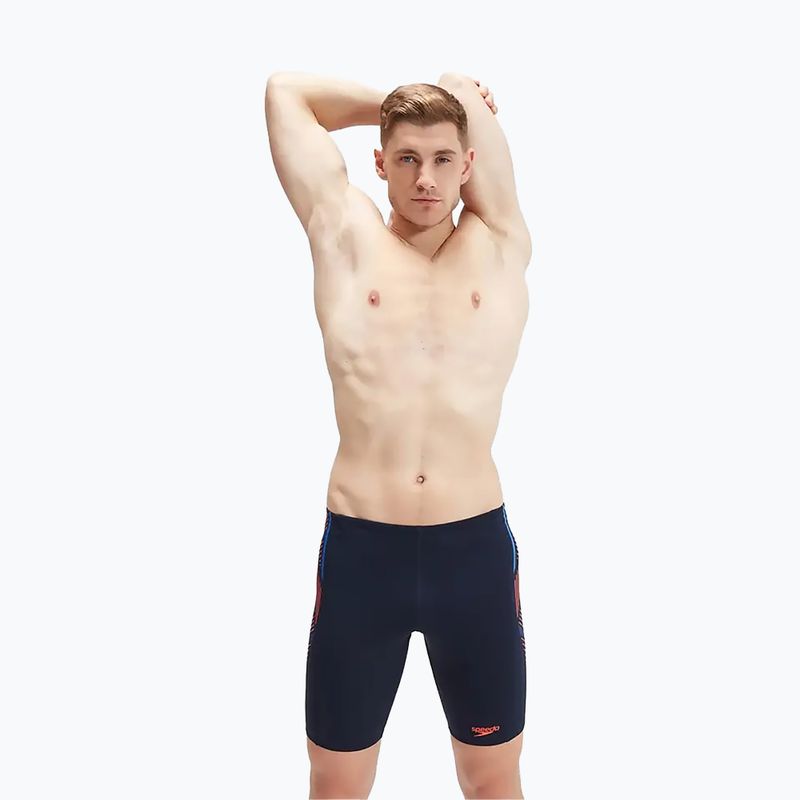 Ανδρικά μαγιό Speedo Tech Panel navy/orange 8