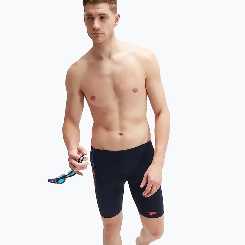 Ανδρικά μαγιό Speedo Tech Panel navy/orange 14