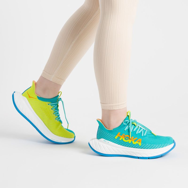 Γυναικεία παπούτσια για τρέξιμο HOKA Carbon X 3 μπλε-κίτρινο 1123193-CEPR 3