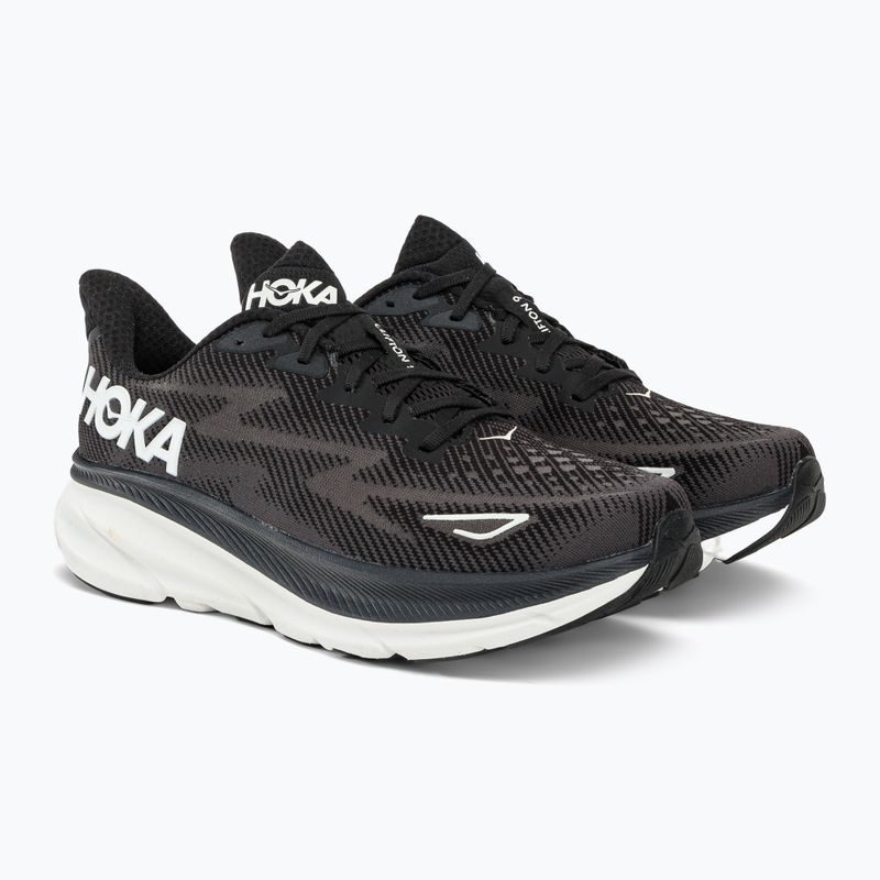 HOKA ανδρικά παπούτσια για τρέξιμο Clifton 9 μαύρο 1127895-BWHT 3