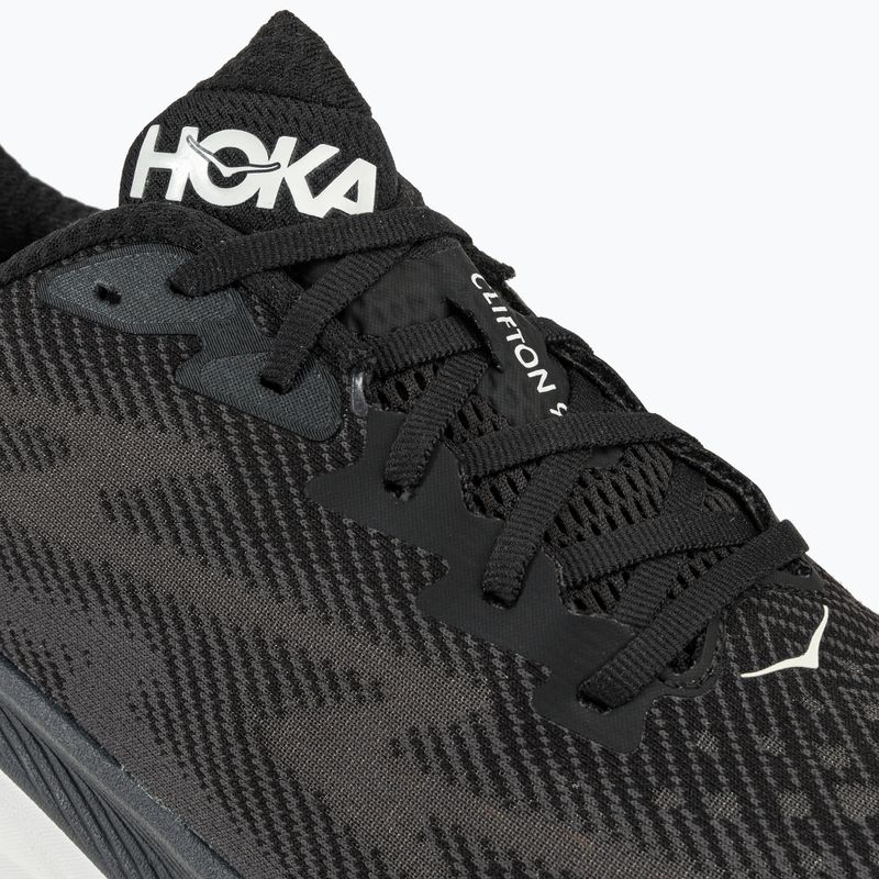 HOKA ανδρικά παπούτσια για τρέξιμο Clifton 9 μαύρο 1127895-BWHT 8