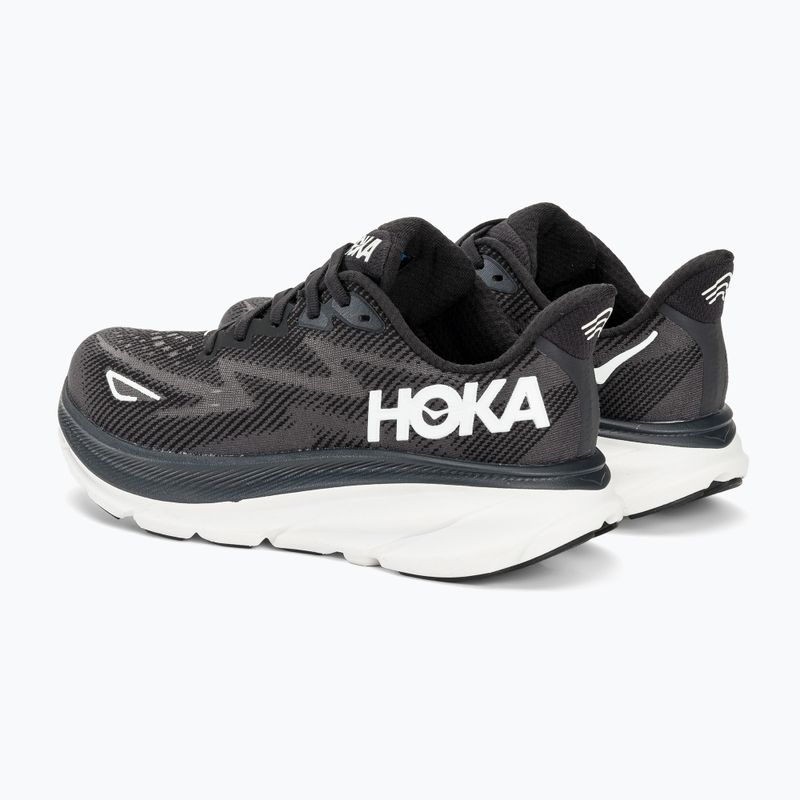 Γυναικεία παπούτσια τρεξίματος HOKA Clifton 9 Wide μαύρο/λευκό 3