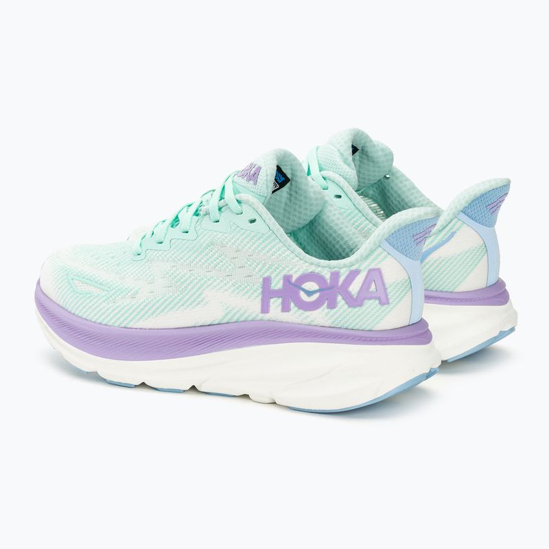 Γυναικεία παπούτσια τρεξίματος HOKA Clifton 9 Wide sunlit ocean/lilac mist 4