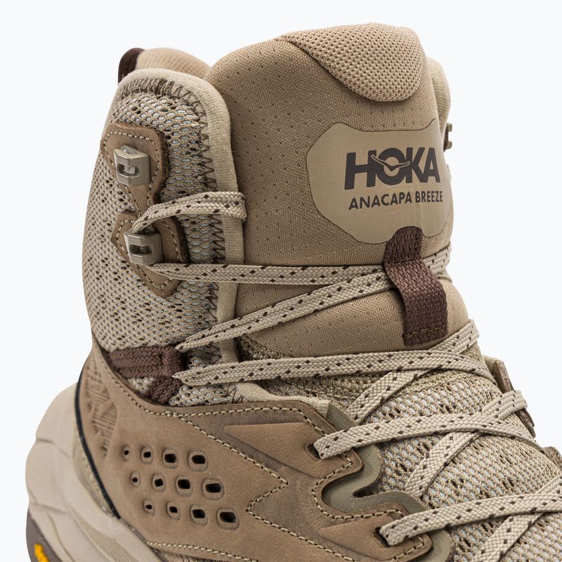 HOKA ανδρικές μπότες πεζοπορίας Anacapa Breeze Mid dune/oxford tan 8