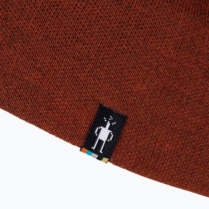 Smartwool χειμερινός σκούφος The Lid pecan brown heather 3