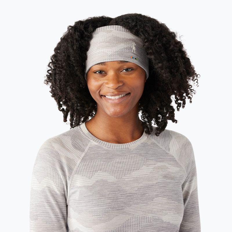 Smartwool Thermal Merino Reversible headband ανοιχτό γκρι σκηνικό βουνού 2