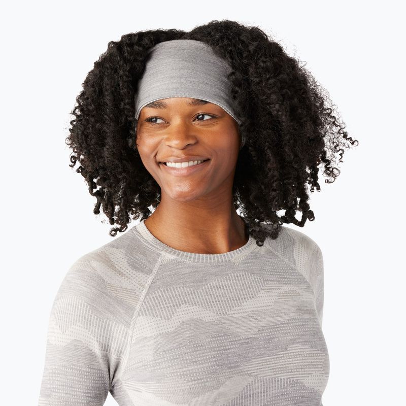 Smartwool Thermal Merino Reversible headband ανοιχτό γκρι σκηνικό βουνού 3