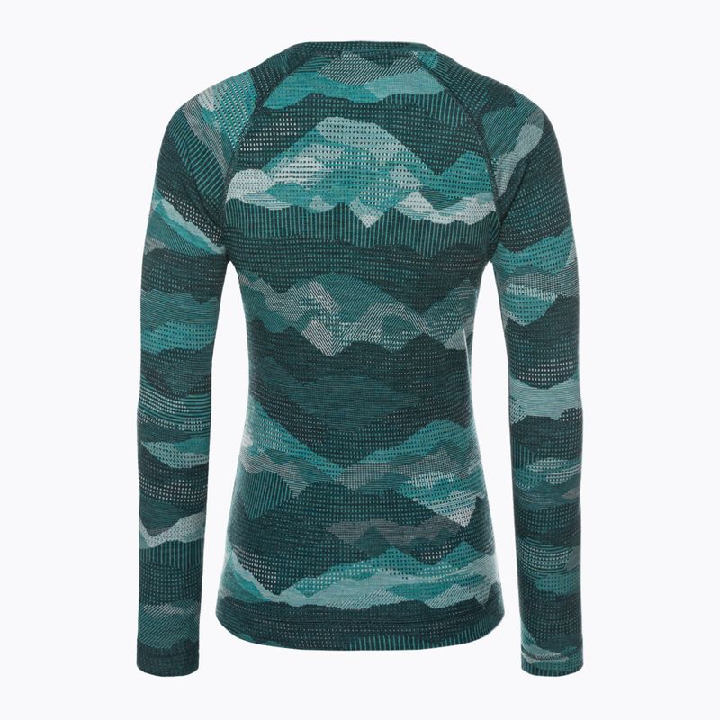 Γυναικείο Smartwool Merino 250 Baselayer Crew Boxed thermal T-shirt twilight blue mtn scape 4