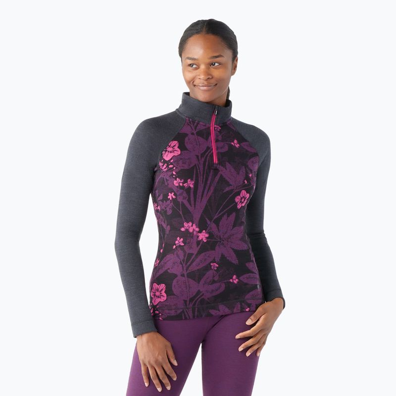 Γυναικεία Smartwool Classic Thermal Merino Baselayer 1/4 Zip Boxed purple iris thermal longsleeve