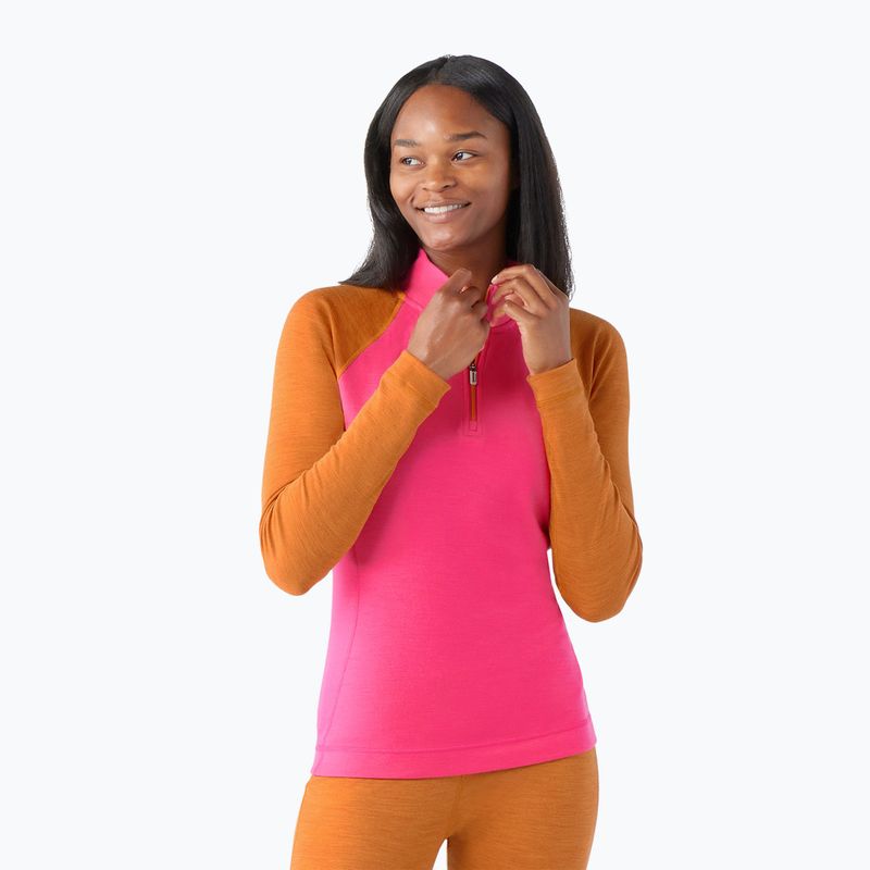 Γυναικείο Smartwool Classic Thermal Merino Baselayer 1/4 Zip boxed power pink longsleeve