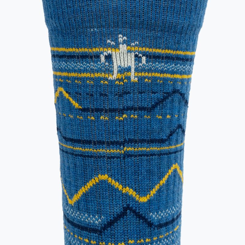 Smartwool Hike Light Cushion Mountain Pattern Crew trekking κάλτσες laguna blue 3