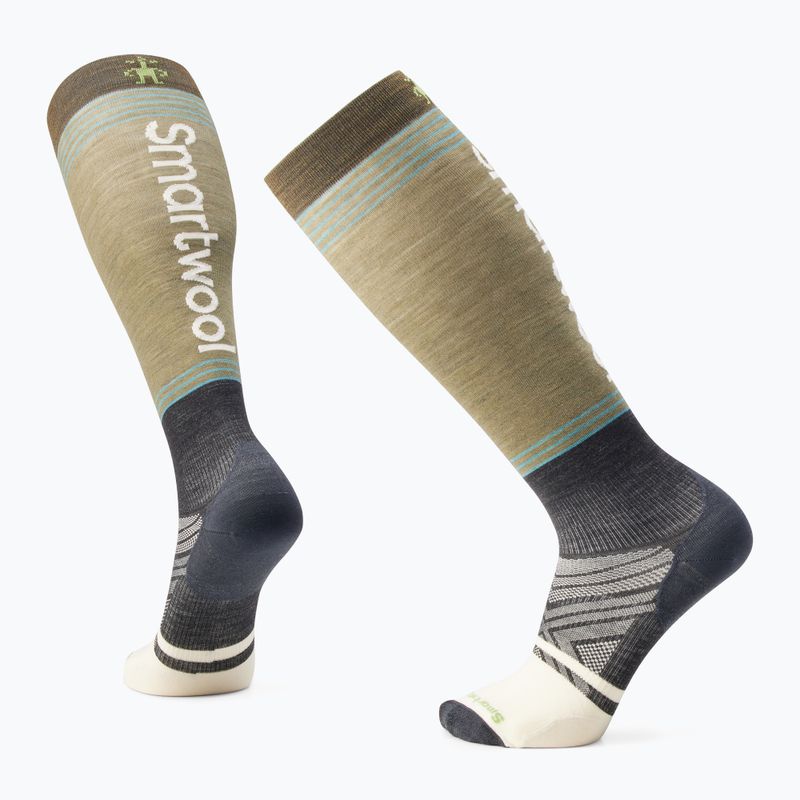 Smartwool Ski Zero Cushion Logo OTC χειμερινές κάλτσες moss 3