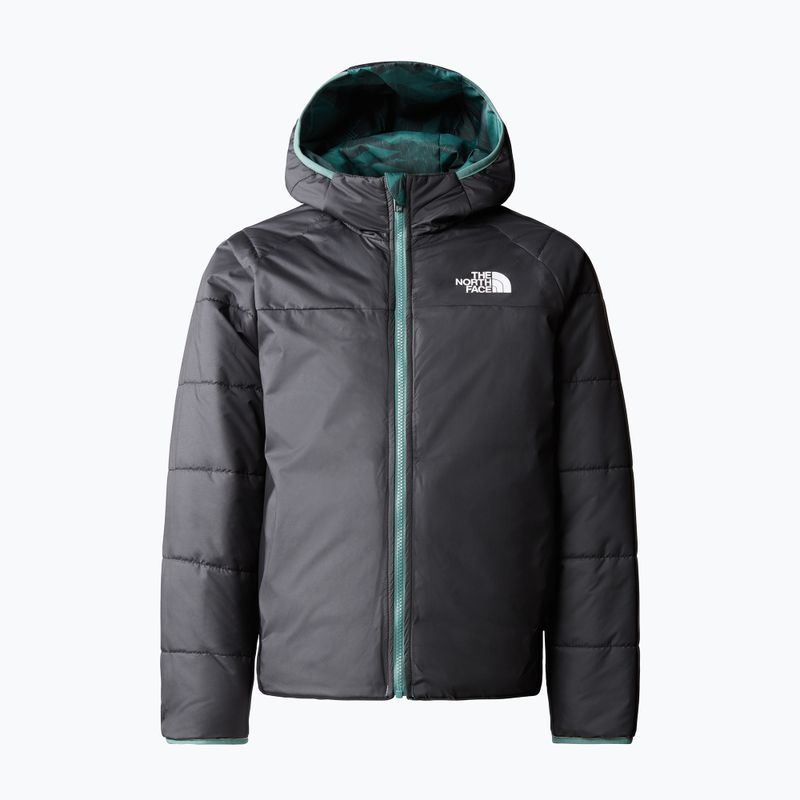 The North Face Reversible Perrito dark sage rain camo print/μαύρο παιδικό χειμερινό μπουφάν 2