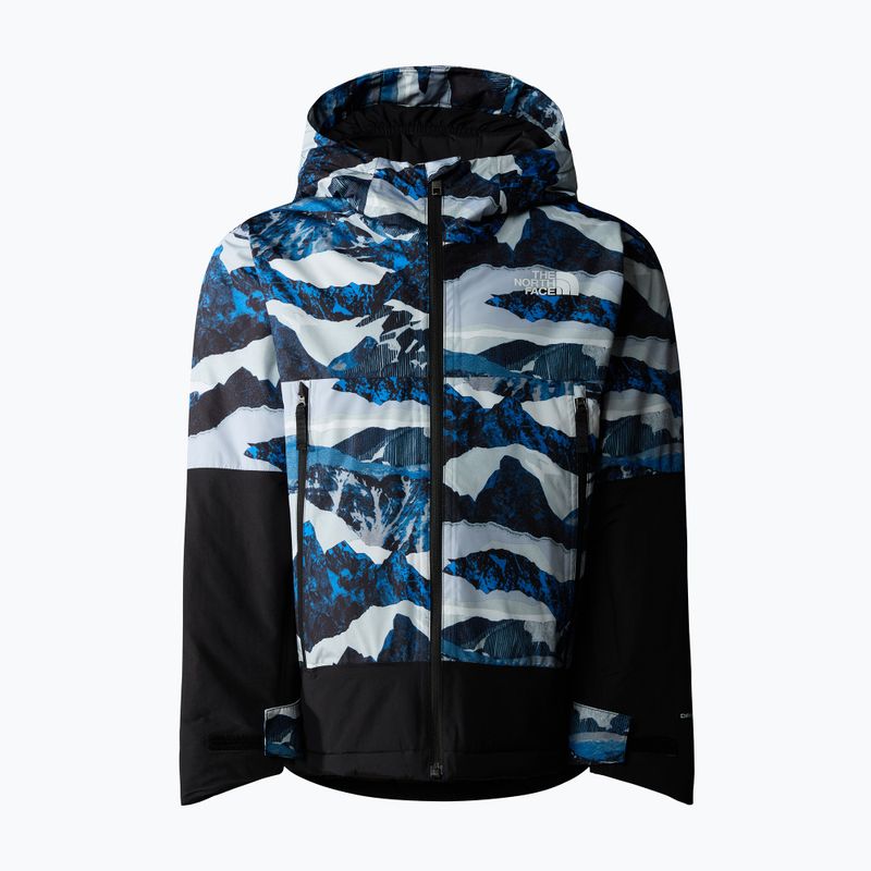 The North Face Freedom Μόνωση optic blue mountain traverse print παιδικό μπουφάν για σκι 5