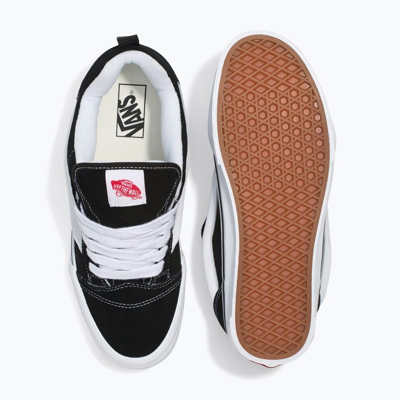 Vans Knu Skool μαύρα/πραγματικά λευκά παπούτσια 8