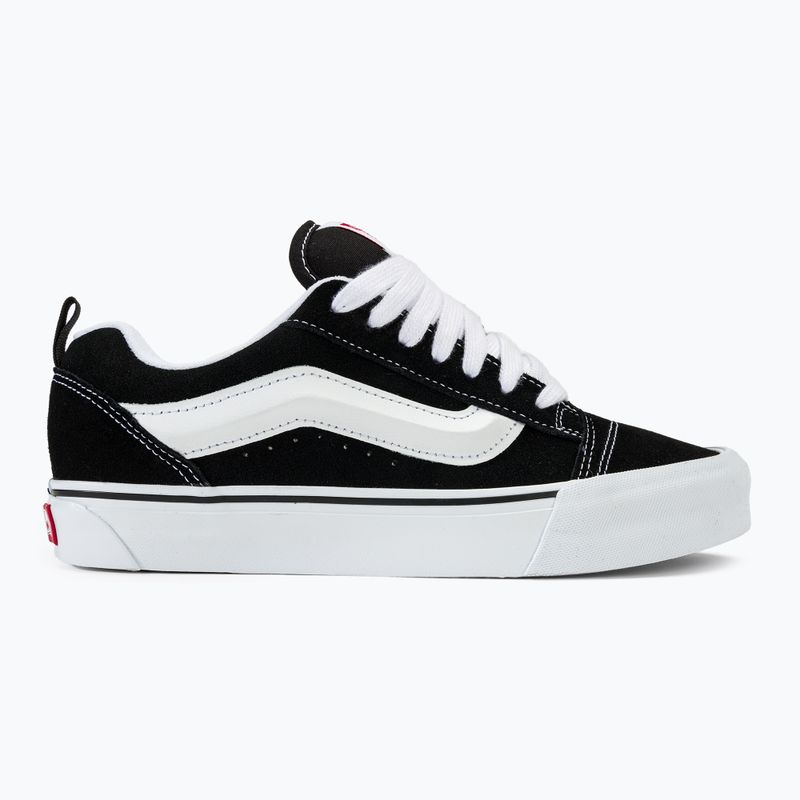 Vans Knu Skool μαύρα/πραγματικά λευκά παπούτσια 2