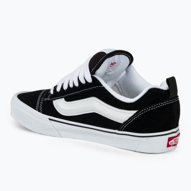 Vans Knu Skool μαύρα/πραγματικά λευκά παπούτσια 3