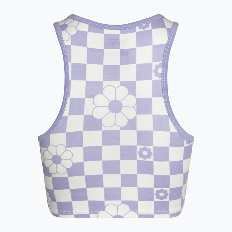 Γυναικείο τοπ Vans Longline Racerback Bralette Floral checkerboard/sweet lavender 2