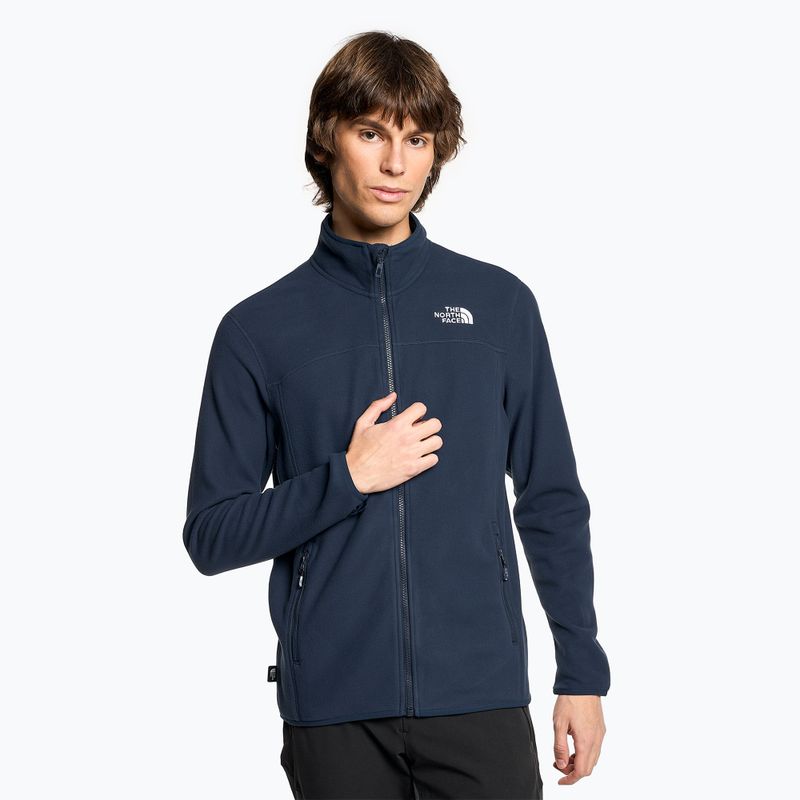 Ανδρικό fleece φούτερ The North Face 100 Glacier Full Zip summit navy