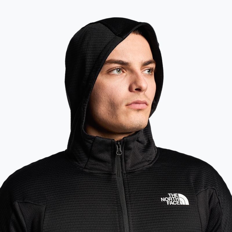 Ανδρικό trekking φούτερ The North Face Ma Full Zip Fleece άσφαλτος γκρι/μαύρο 3