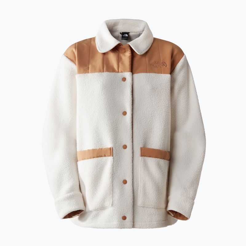 Γυναικείο fleece μπουφάν The North Face Cragmont Fleece Shacket gardenia white/almond butter 4