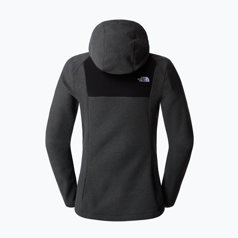 Γυναικείο The North Face Homesafe Full Zip Fleece Hoodie μαύρο/ασφαλτικό γκρι ριγέ/μαύρο 6