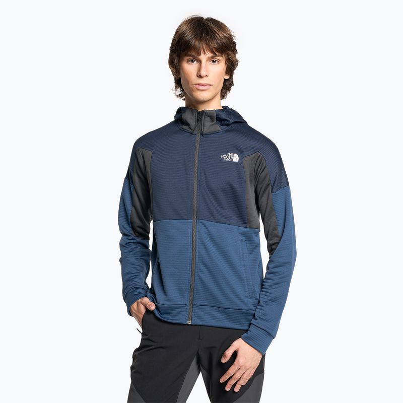 Ανδρικό trekking φούτερ The North Face Ma Full Zip Fleece shady blue/summit navy/asphalt grey