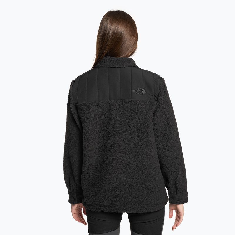 Γυναικείο fleece μπουφάν The North Face Cragmont Fleece Shacket μαύρο 2