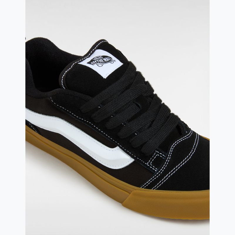 Vans Knu Skool μαύρα/ παπούτσια με κόμμι 3