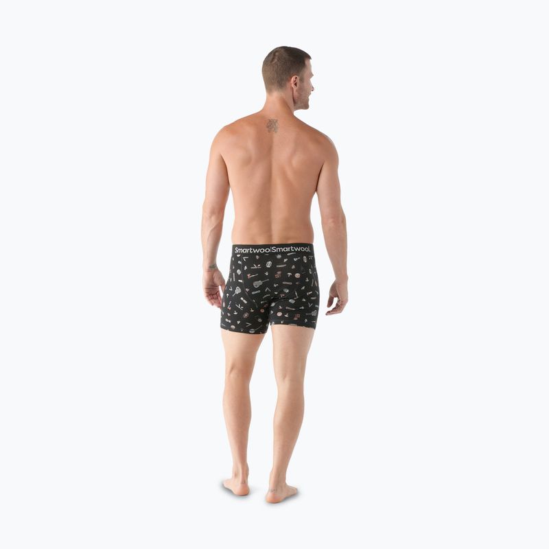 Ανδρικό Smartwool Merino Print Boxer Brief μαύρο gone camping 2