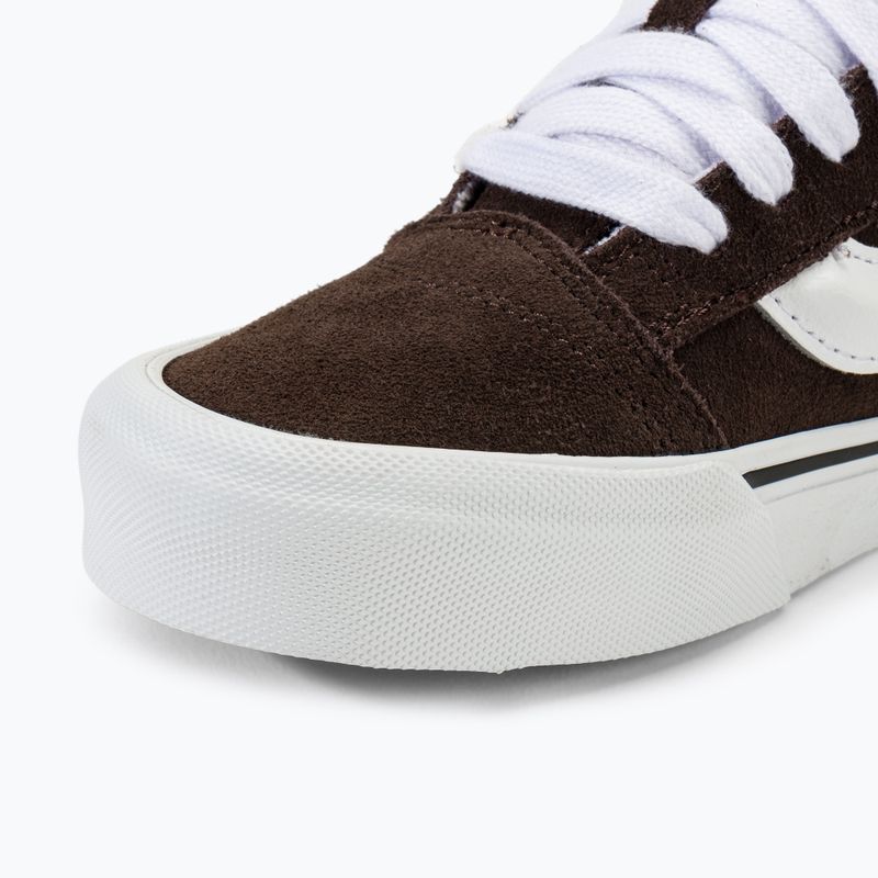 Vans Knu Skool καφέ/λευκά παπούτσια 7