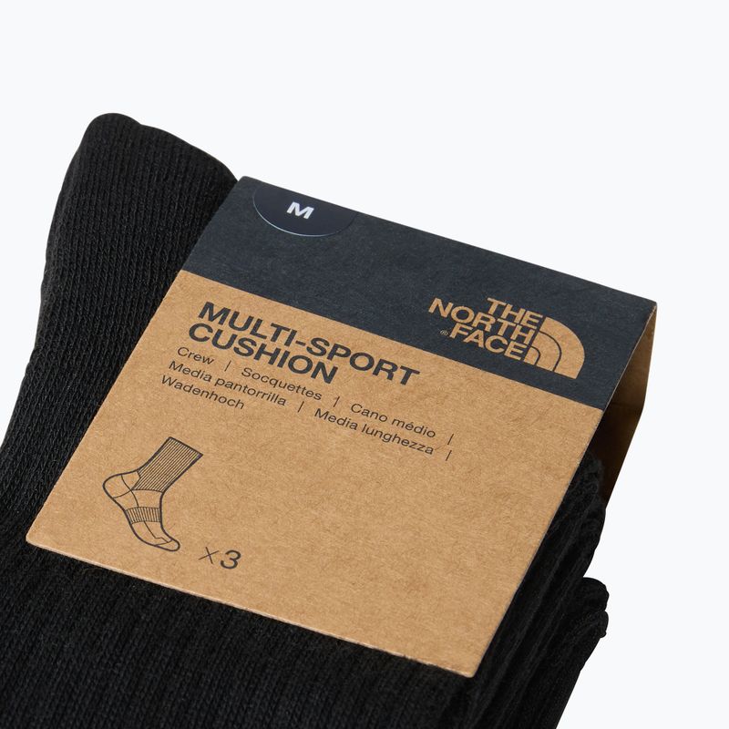 Κάλτσες πεζοπορίας The North Face Multi Sport Cush Crew Sock 3 ζεύγη black 3