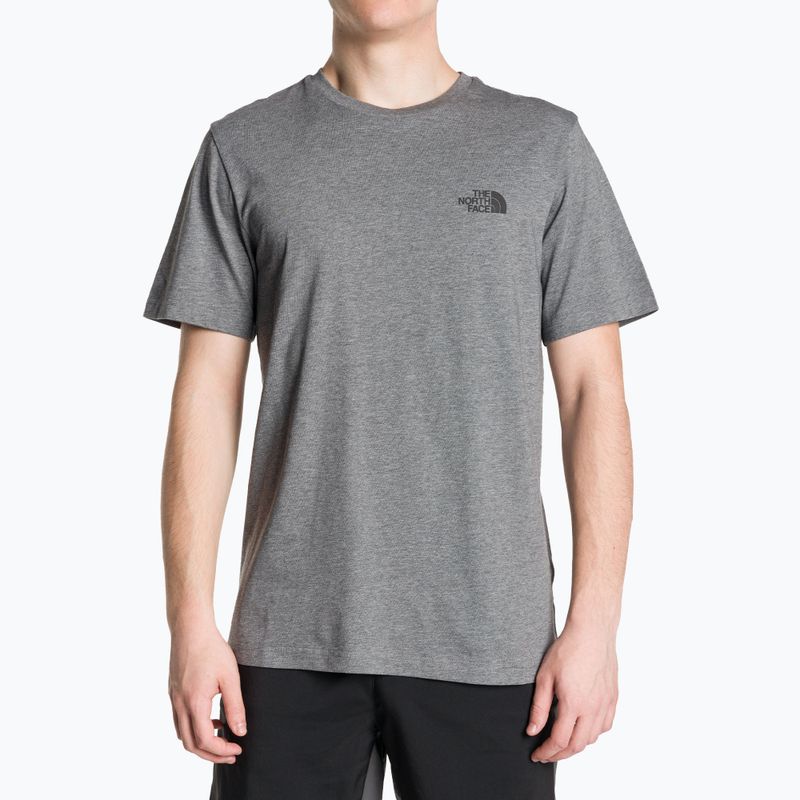 Ανδρικό The North Face Simple Dome Tee μεσαίο γκρι μπλουζάκι από ρείκι