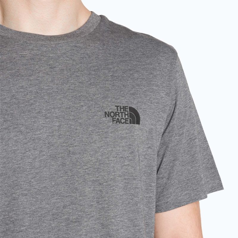 Ανδρικό The North Face Simple Dome Tee μεσαίο γκρι μπλουζάκι από ρείκι 3