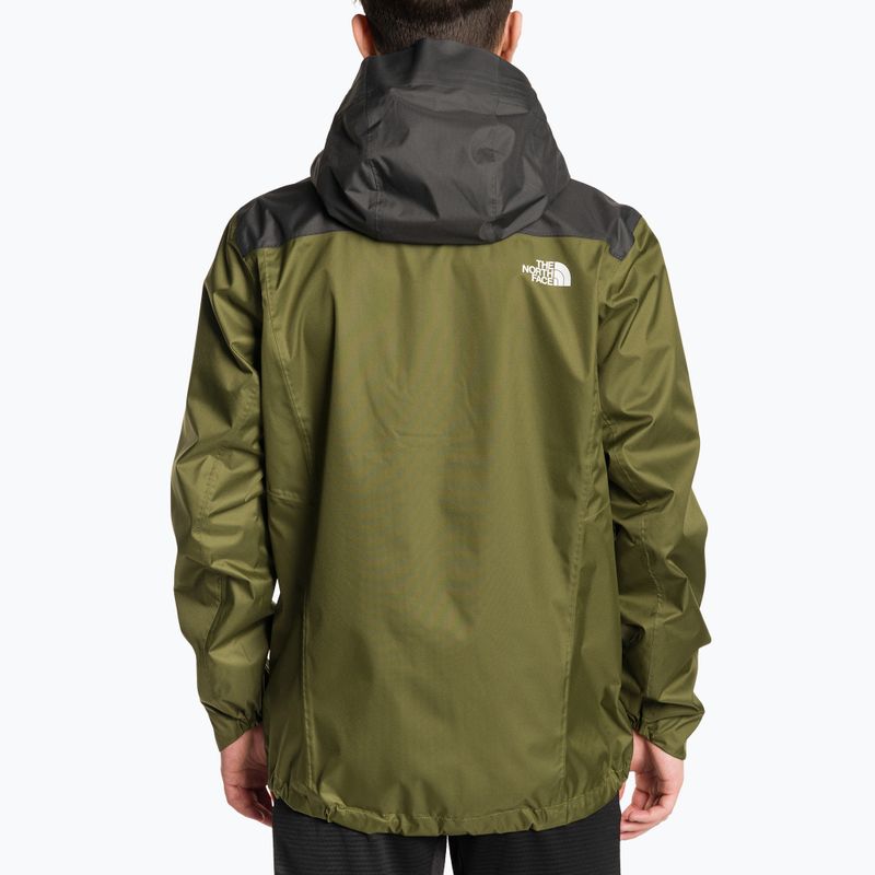 Ανδρικό αδιάβροχο μπουφάν The North Face Quest Zip-In forest olive/asphalt grey 2