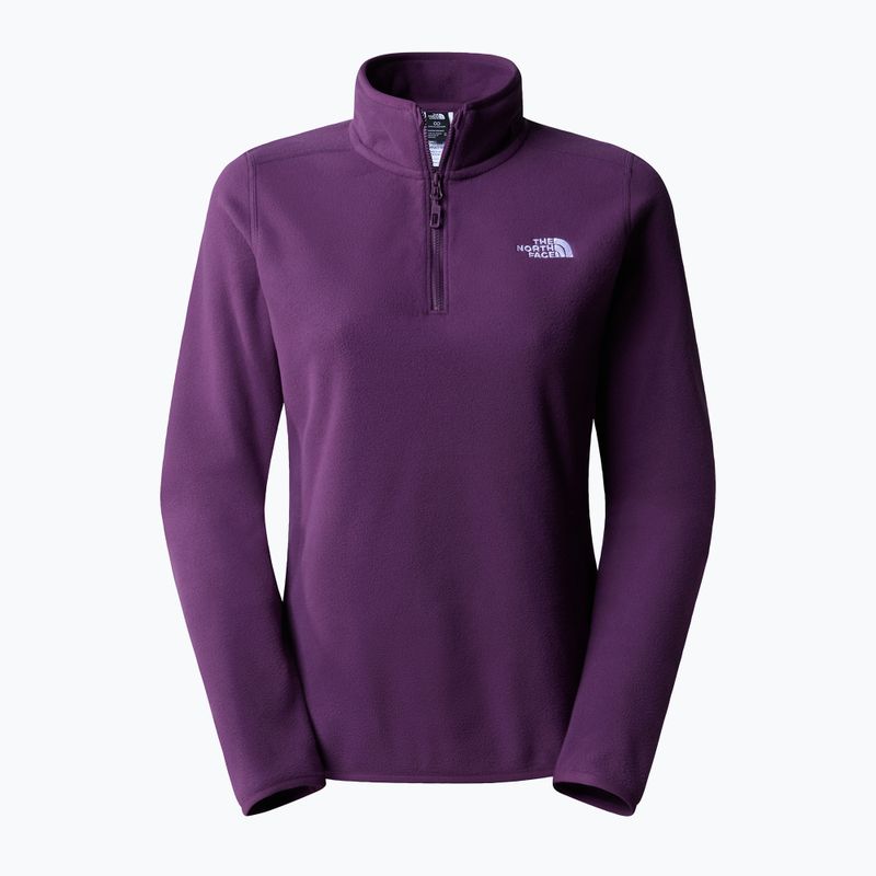 Γυναικείο fleece φούτερ The North Face 100 Glacier 1/4 Zip μαύρη σταφίδα Ppurple