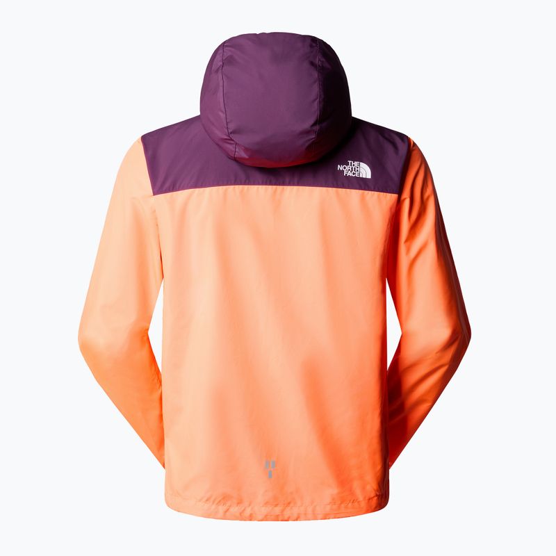 Ανδρικό μπουφάν για τρέξιμο The North Face Higher Run Wind vivid flame/black currant purple 7