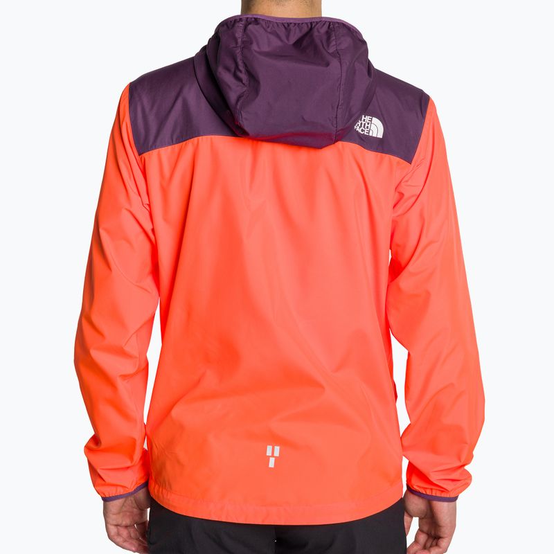 Ανδρικό μπουφάν για τρέξιμο The North Face Higher Run Wind vivid flame/black currant purple 2