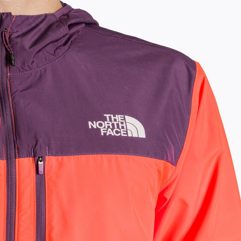 Ανδρικό μπουφάν για τρέξιμο The North Face Higher Run Wind vivid flame/black currant purple 3