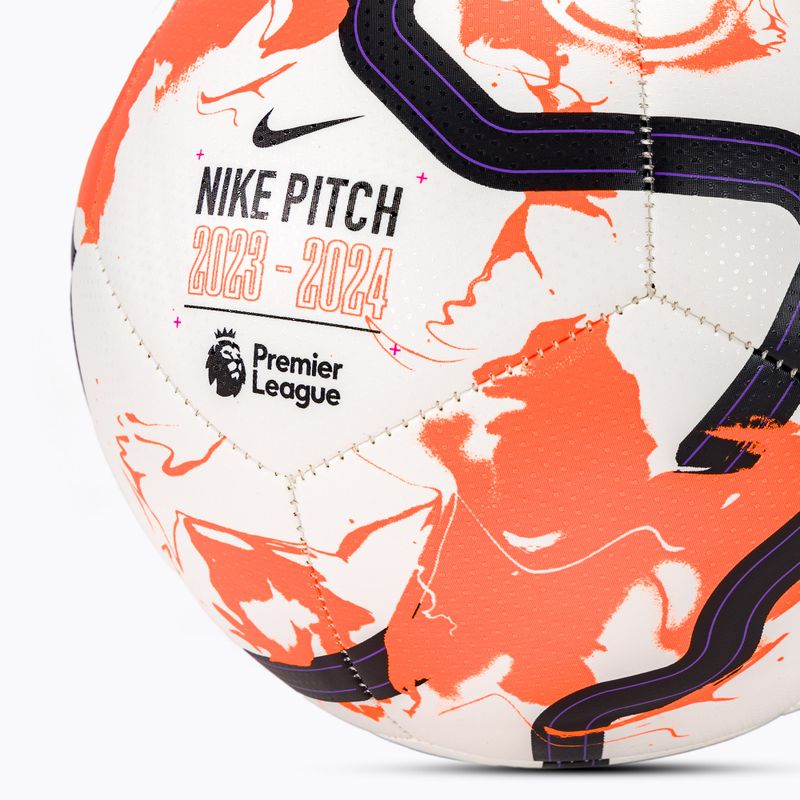 Nike Premier League ποδοσφαίρου Pitch λευκό/πολυπορτοκαλί/μαύρο μέγεθος 5 4