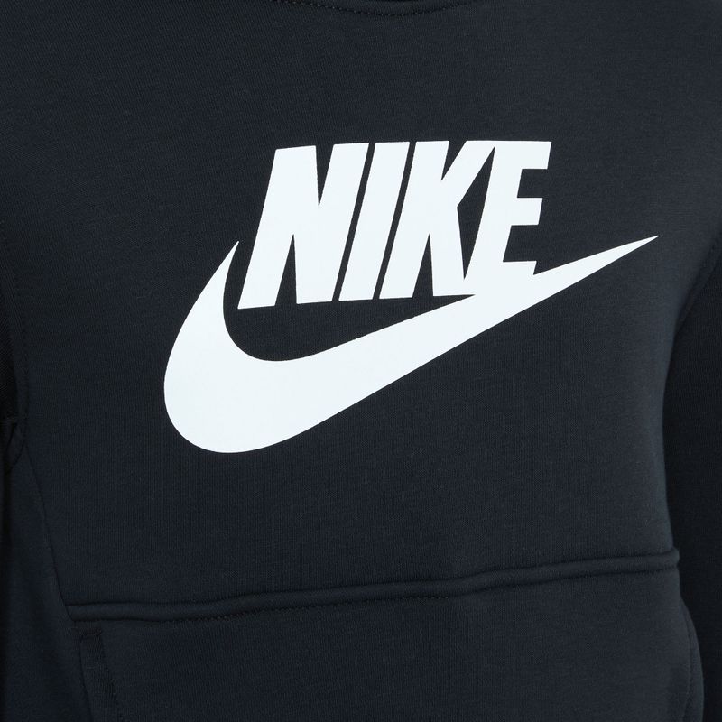 Παιδικό φούτερ Nike Club Fleece Hoodie μαύρο/λευκό 3