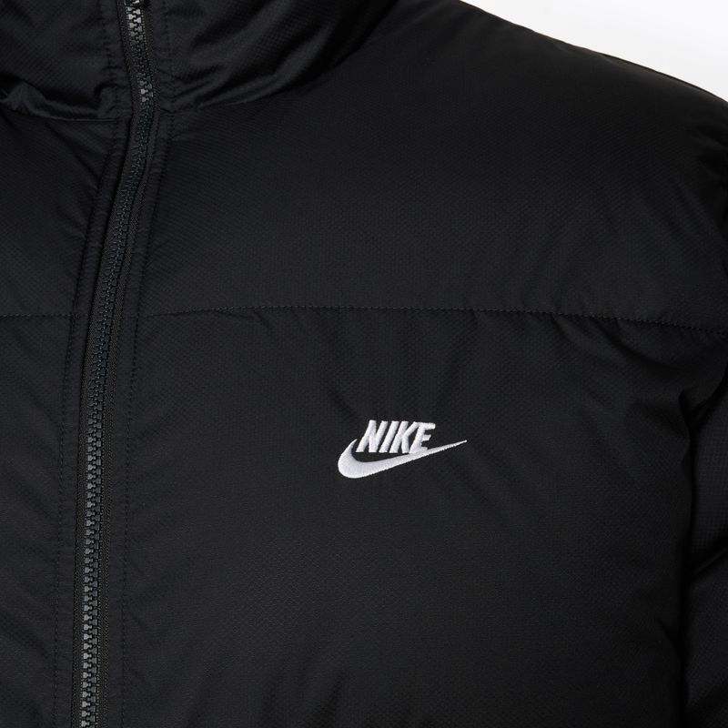 Ανδρικό μονωμένο μπουφάν Nike Sportswer Club Puffer μαύρο/λευκό 3