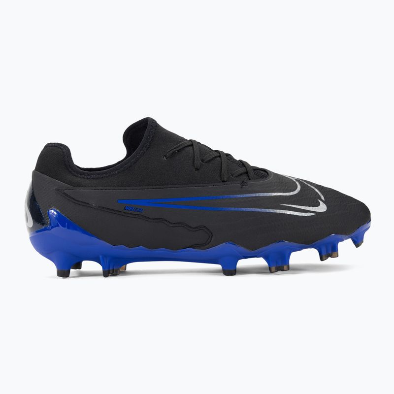 Nike Phantom GX Pro FG μπότες ποδοσφαίρου μαύρο/χρώμιο/hyper royal 2